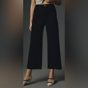 The Colette Cropped Wide-Leg Pants by Maeve